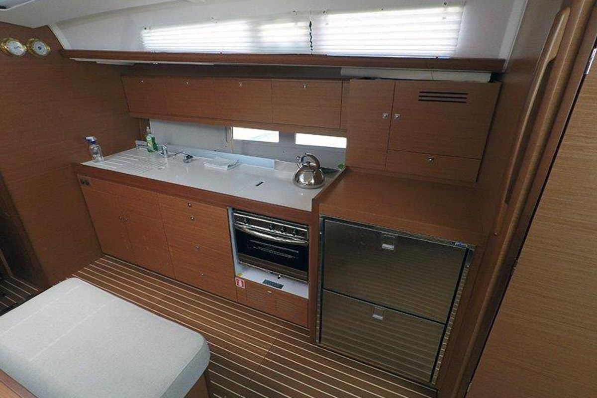 Galley of Petra, a Dufour 460 GL sailboat at Grad Šibenik, Croatia