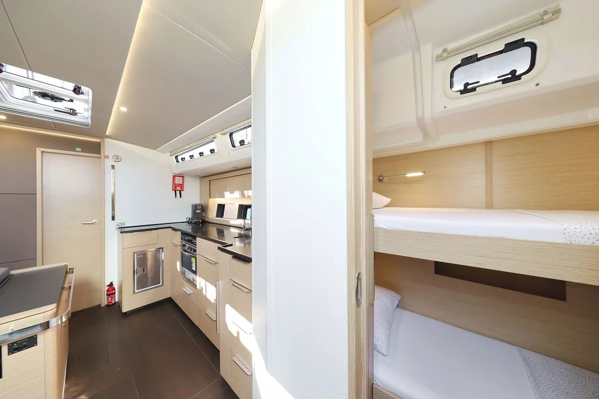 Cabin on Tropea, a Hanse Yachts Hanse 510 sailboat at Grad Kaštela, Croatia