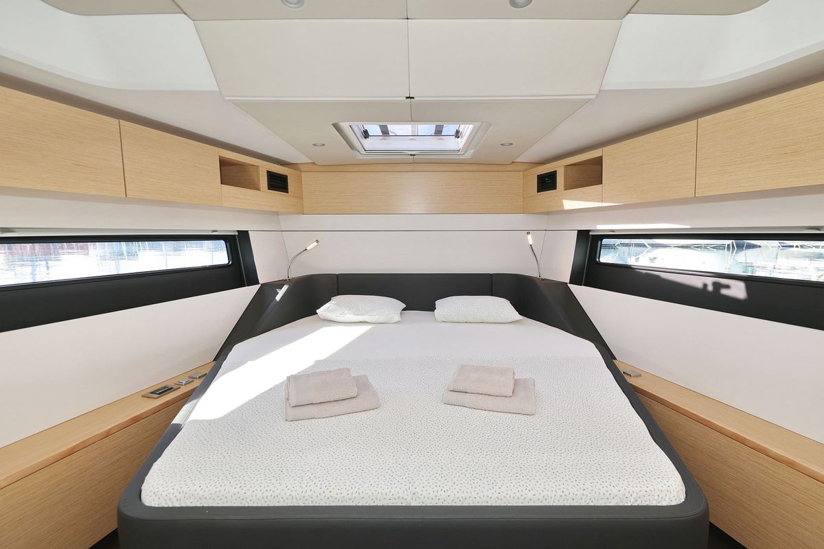 Cabin on Tropea, a Hanse Yachts Hanse 510 sailboat at Grad Kaštela, Croatia