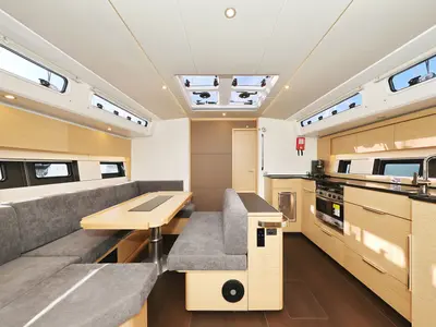 Salon of Tropea, a Hanse Yachts Hanse 510 sailboat at Grad Kaštela, Croatia