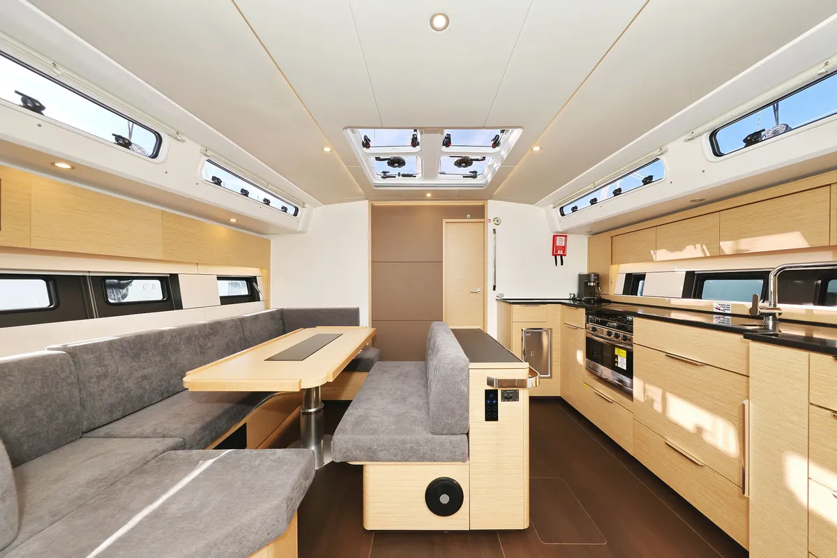 Salon of Tropea, a Hanse Yachts Hanse 510 sailboat at Grad Kaštela, Croatia