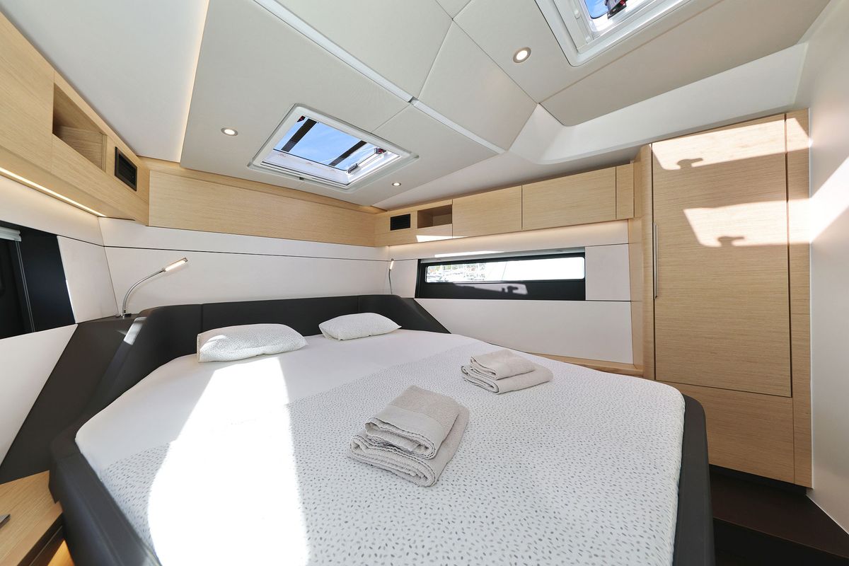 Cabin on Tropea, a Hanse Yachts Hanse 510 sailboat at Grad Kaštela, Croatia
