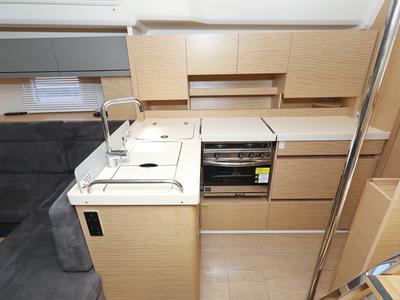 Galley of Terna, a Hanse Yachts Hanse 458 sailboat at Grad Šibenik, Croatia