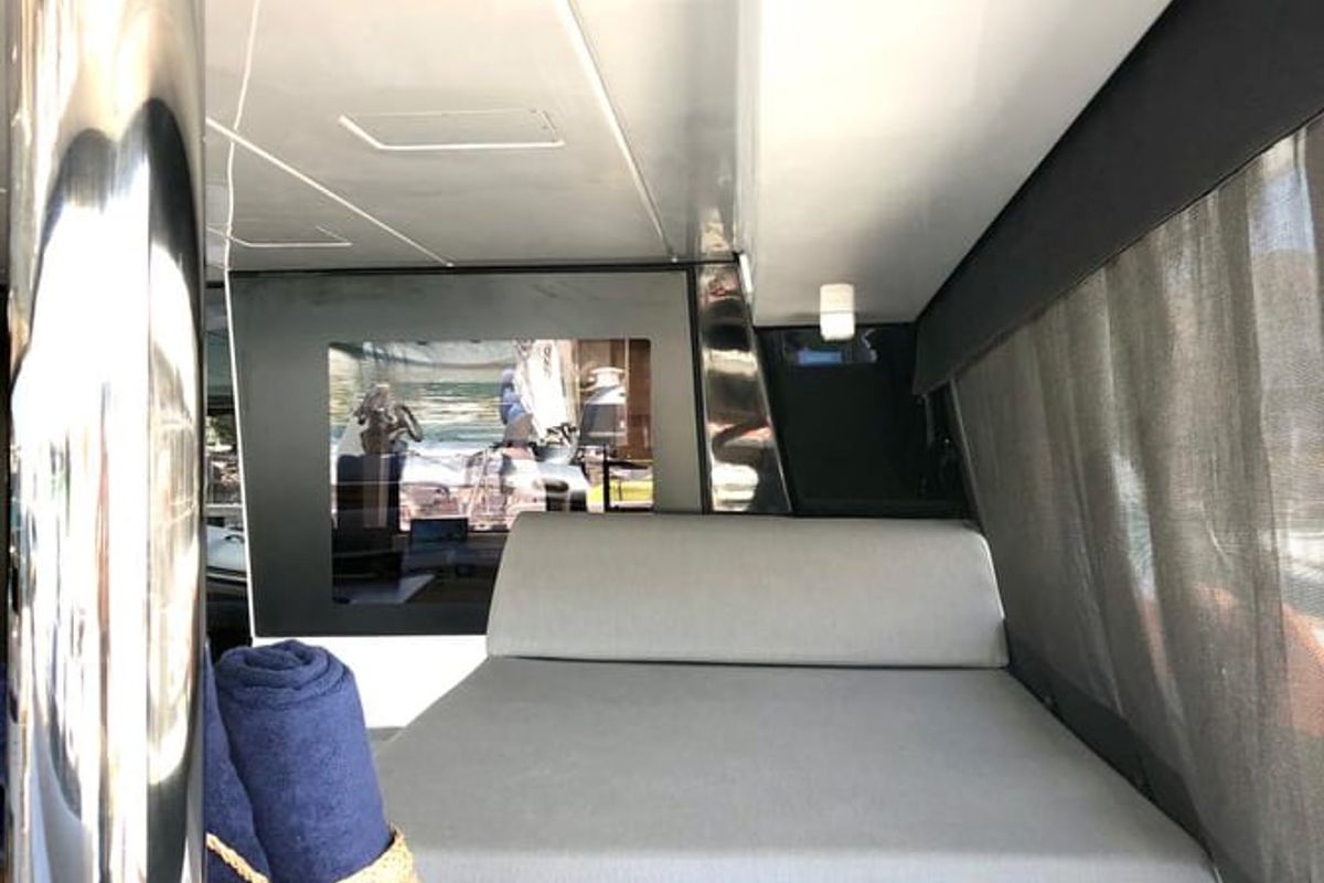 Cabin on Atlantis, a Lagoon 620 catamaran at Lavreotiki Municipal Unit, Greece