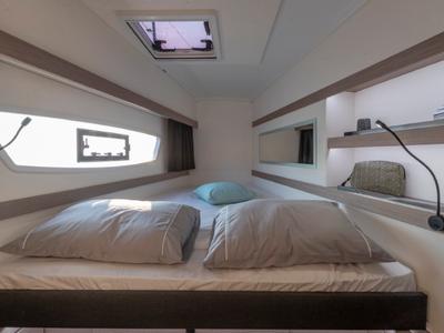 Cabin on Sailor Venus, a Fountaine Pajot Isla 40 catamaran at Dubrovnik, Croatia