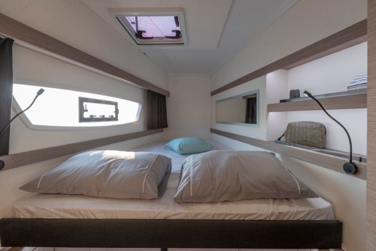 Cabin on Sailor Venus, a Fountaine Pajot Isla 40 catamaran at Dubrovnik, Croatia