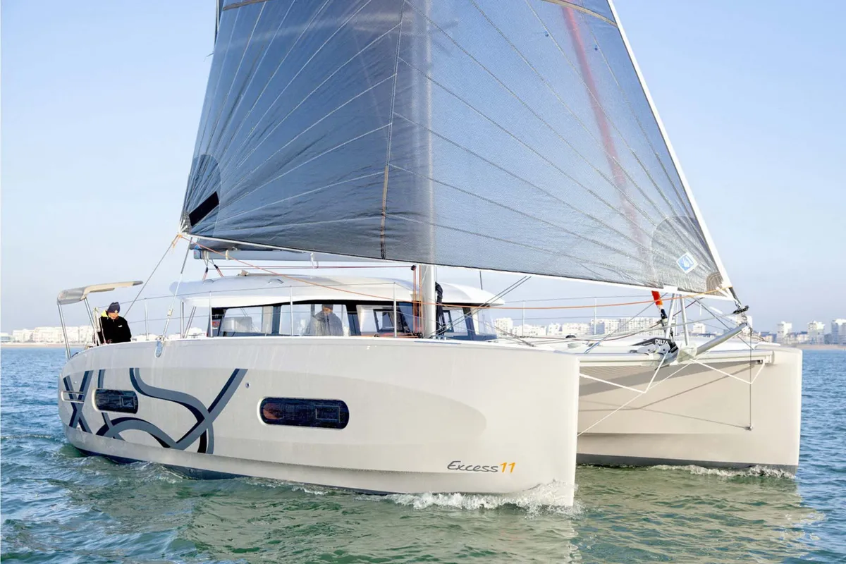 ART, a Excess 11 catamaran at Municipal Unit of Lefkada, Greece