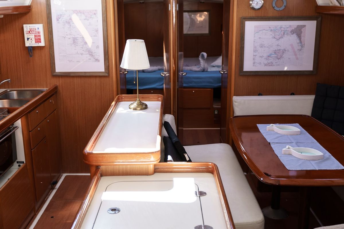 Salon of Orestis (Refit 2022), a Beneteau Cyclades 50.5 sailboat at Municipal Unit of Ellomenos, Greece