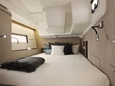 Cabin on Oceanis 46.1 Classic, a Beneteau Oceanis 46.1 sailboat at Tonnarella, Italy