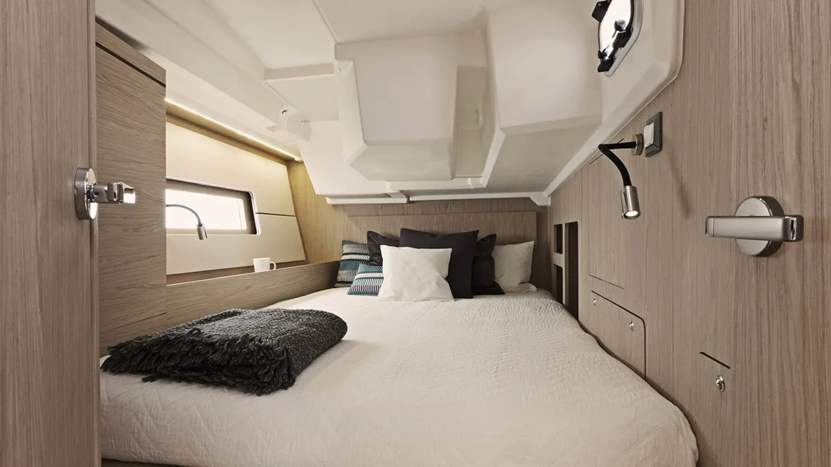 Cabin on Oceanis 46.1 Classic, a Beneteau Oceanis 46.1 sailboat at Tonnarella, Italy
