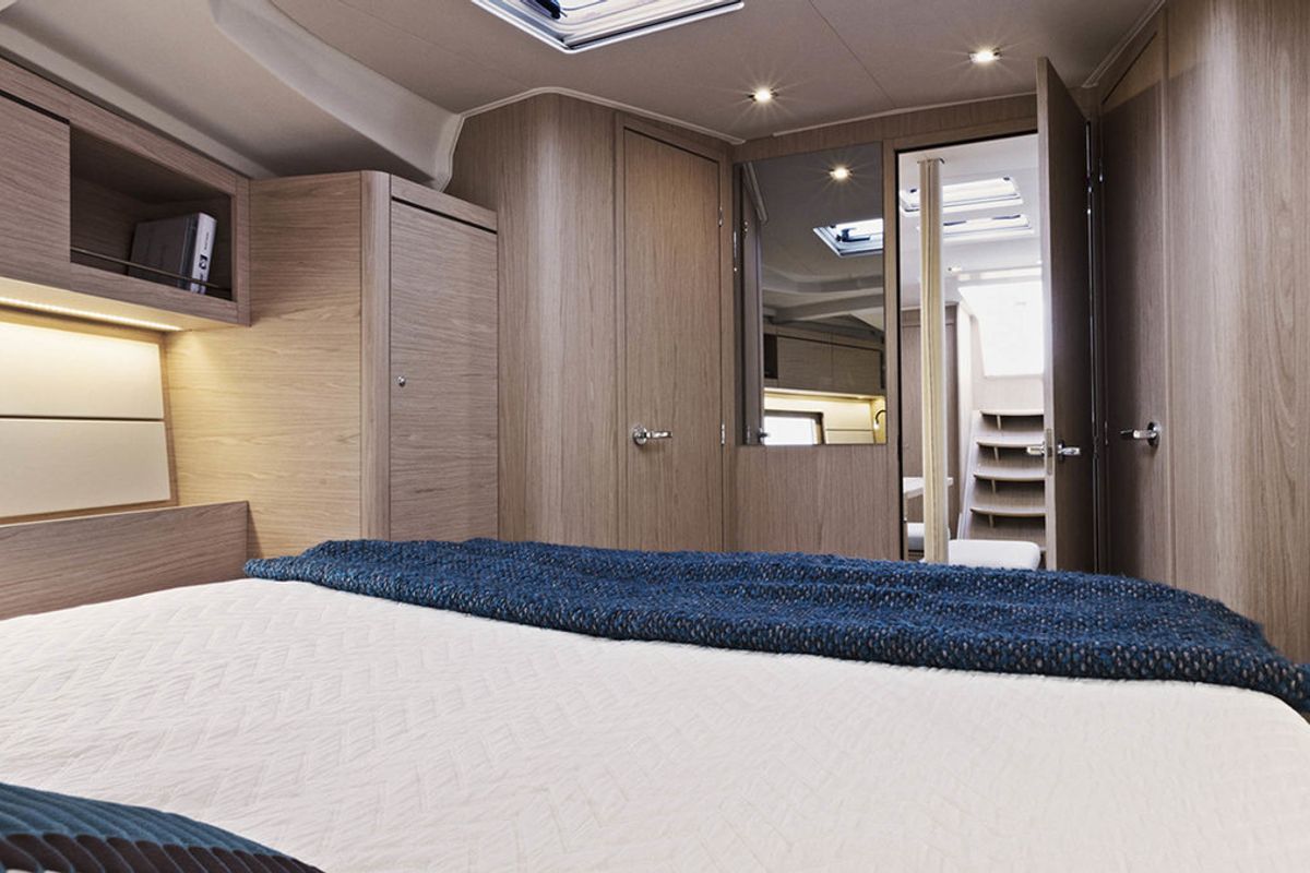 Cabin on Oceanis 46.1 Classic, a Beneteau Oceanis 46.1 sailboat at Tonnarella, Italy
