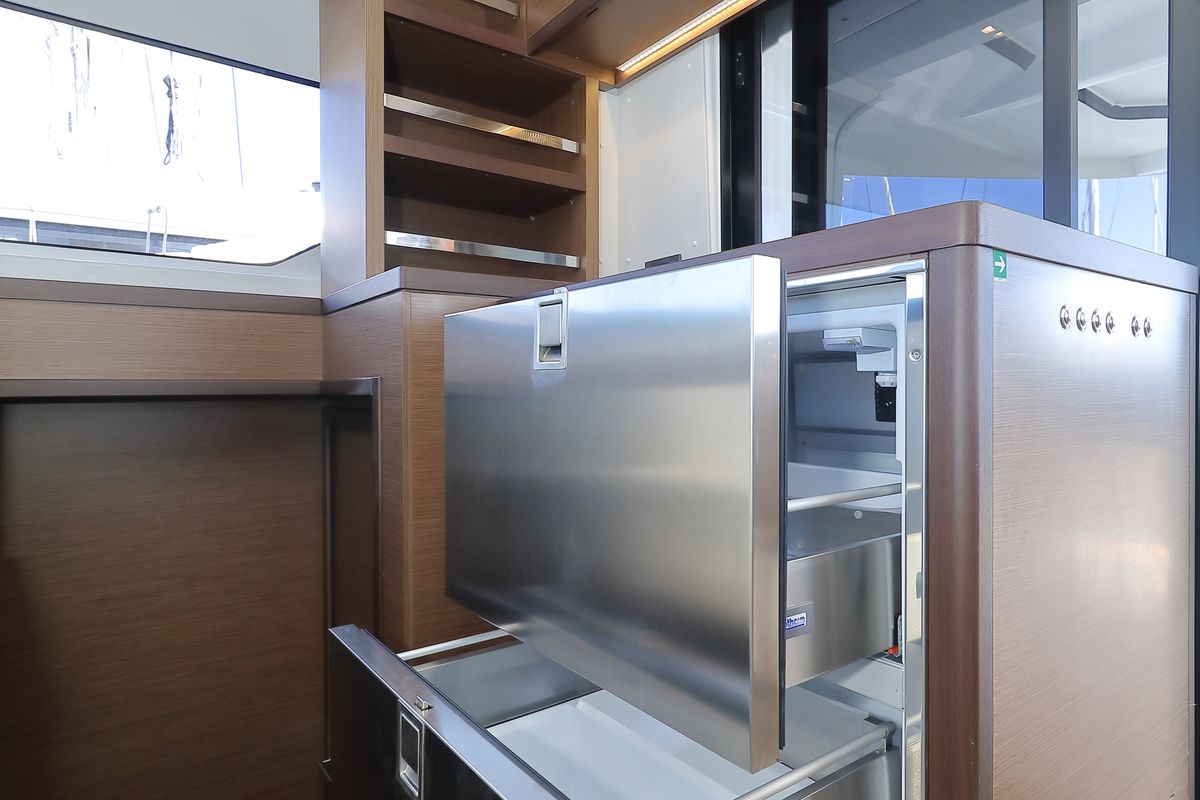 Galley of WHY NOT, a Lagoon 46 catamaran at Općina Sukošan, Croatia