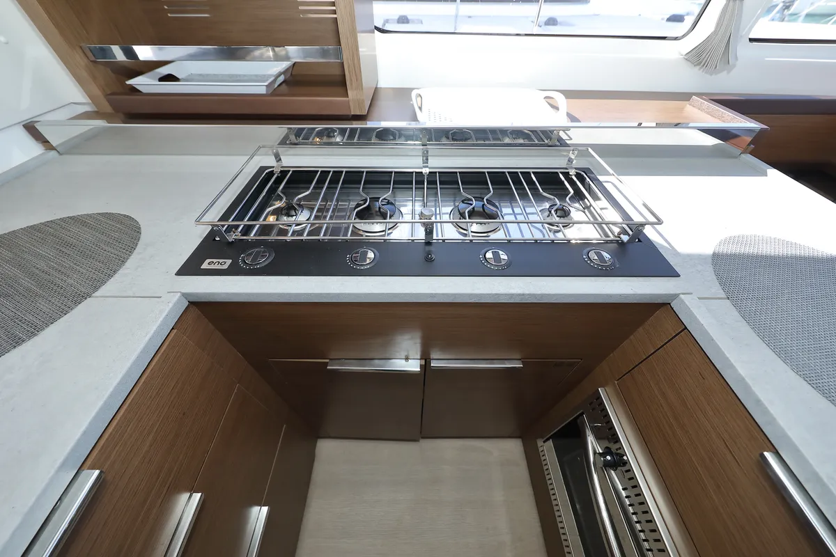Galley of WHY NOT, a Lagoon 46 catamaran at Općina Sukošan, Croatia