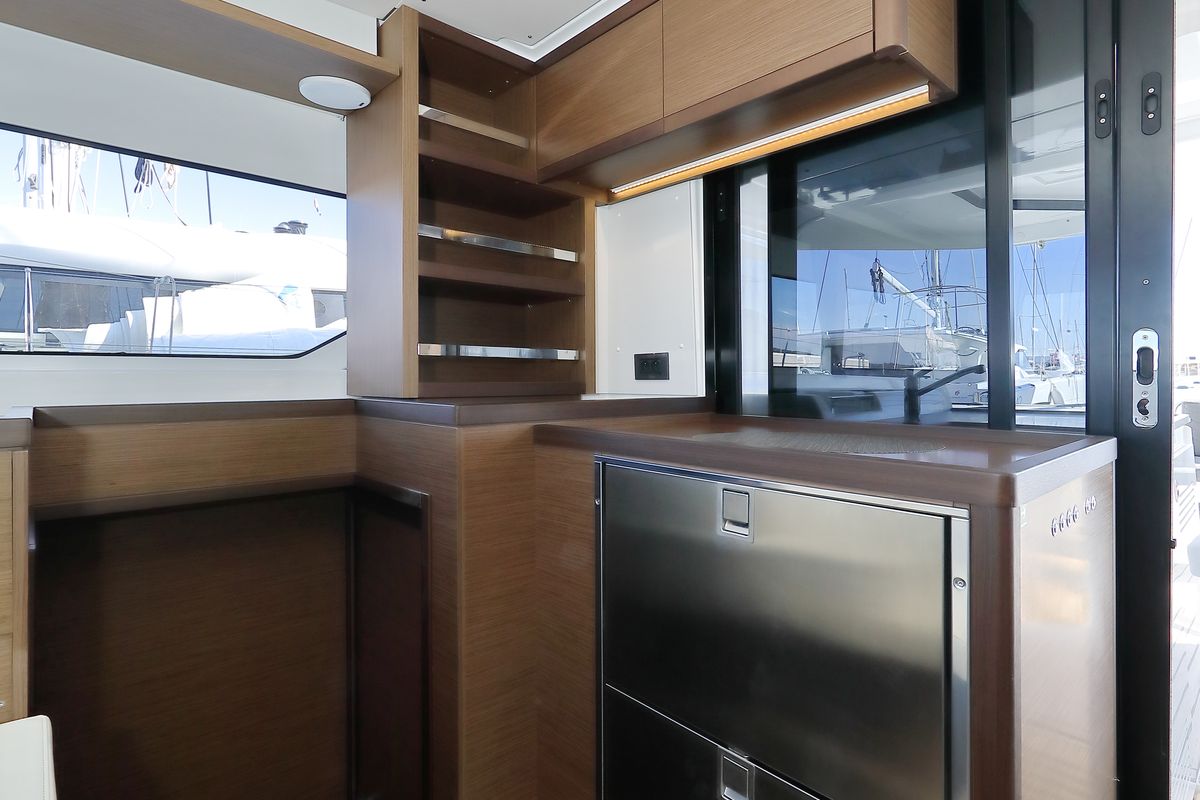 Galley of WHY NOT, a Lagoon 46 catamaran at Općina Sukošan, Croatia