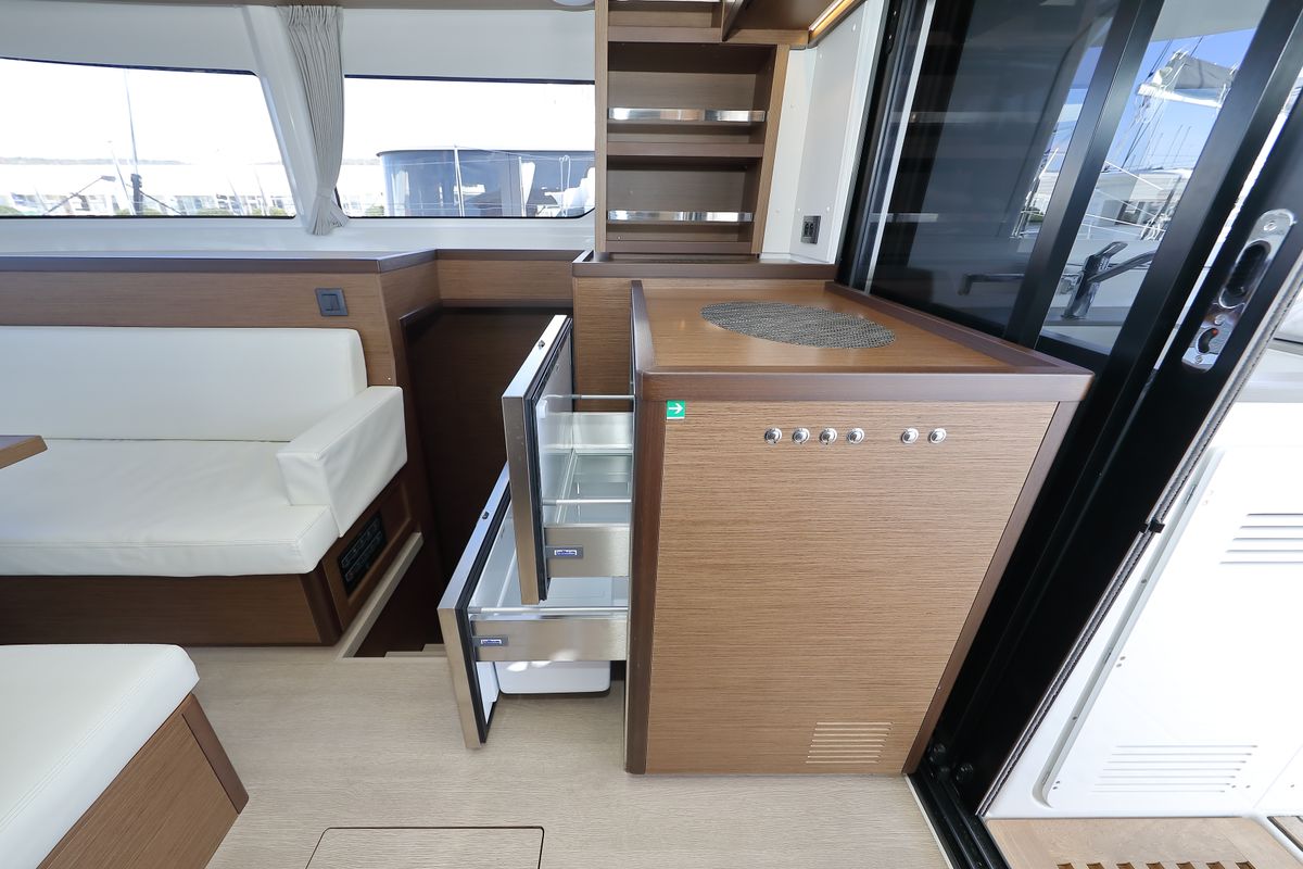 Galley of WHY NOT, a Lagoon 46 catamaran at Općina Sukošan, Croatia