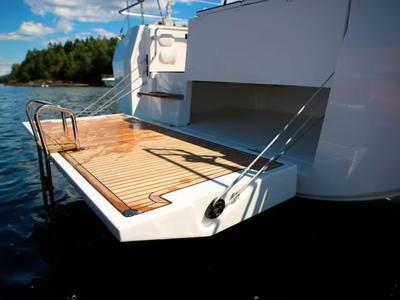 Deck of NUESTRA EMILIA, a Bavaria C45 sailboat at Izola / Isola, Slovenia