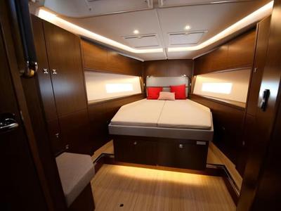 Cabin on NUESTRA EMILIA, a Bavaria C45 sailboat at Izola / Isola, Slovenia