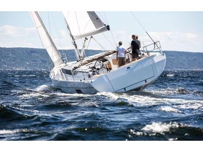 Exterior view of NUESTRA EMILIA, a Bavaria C45 sailboat at Izola / Isola, Slovenia