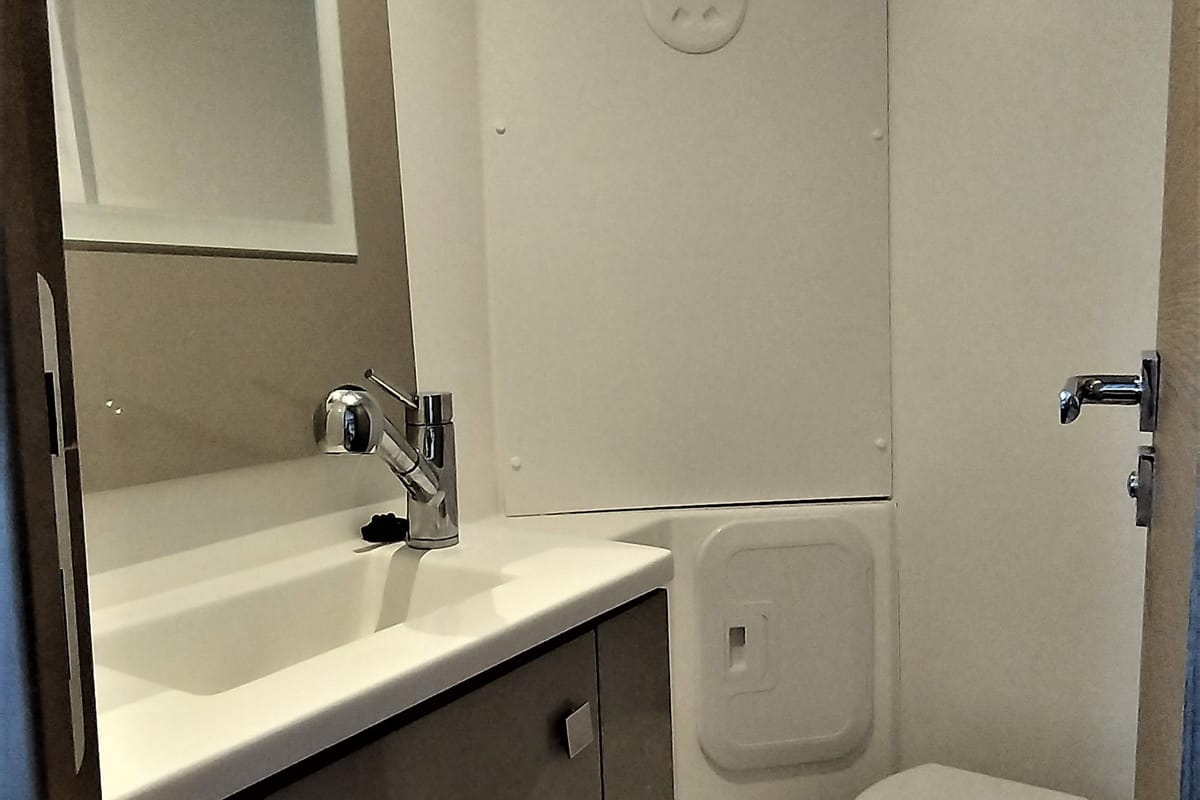Head on Joy, a Fountaine Pajot Isla 40 catamaran at Lavreotiki Municipal Unit, Greece