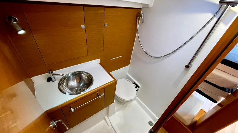 Head on Amelie (Refit 2022), a Jeanneau Sun Odyssey 449 sailboat at Gouvia, Greece