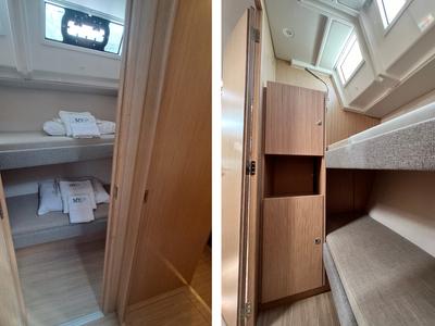 Cabin on Malena, a Bavaria C50 sailboat at Cecina, Italy