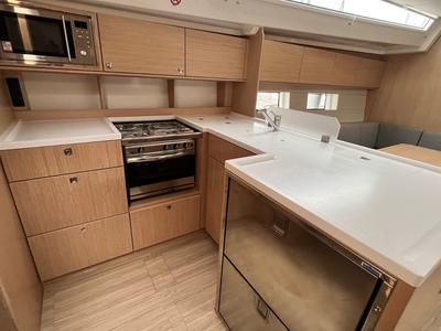 Galley of Malena, a Bavaria C50 sailboat at Cecina, Italy