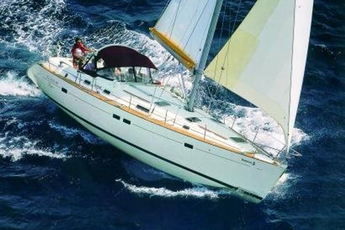 Exterior view of Hypo, a Beneteau Oceanis Clipper 411 sailboat at Pirovac, Croatia