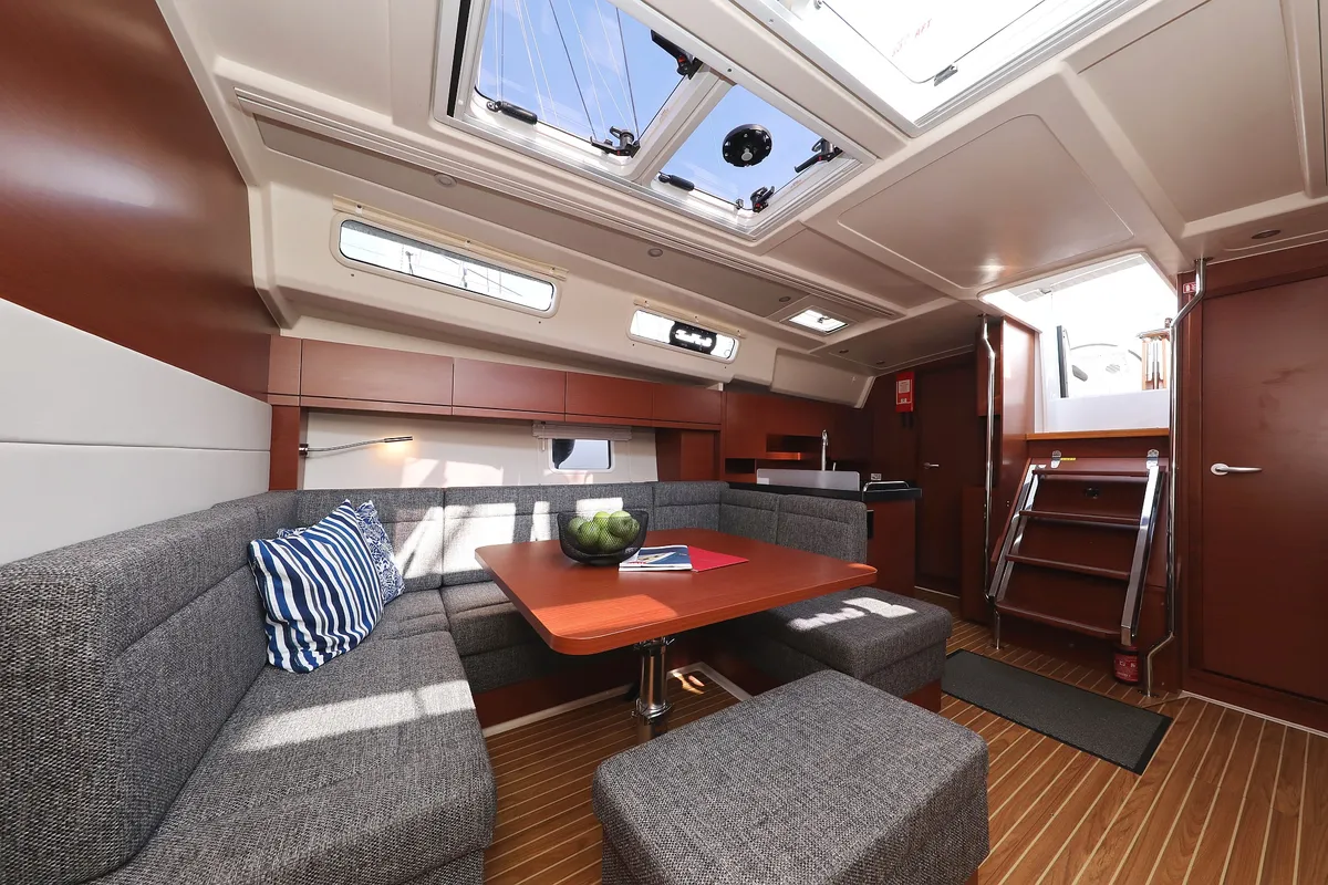 Salon of Amarena, a Hanse Yachts Hanse 458 sailboat at Općina Sukošan, Croatia