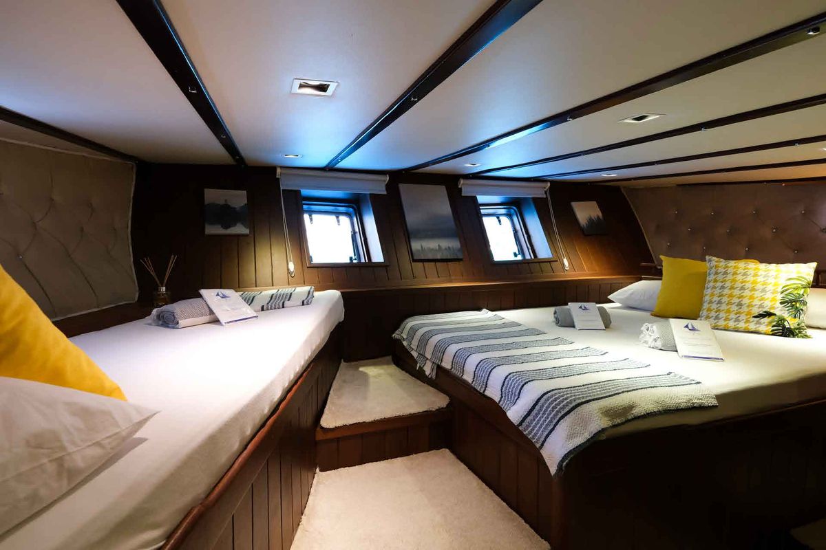 Cabin on Pronto Blue, a Gulet Gulet gulet at Fethiye, Turkey