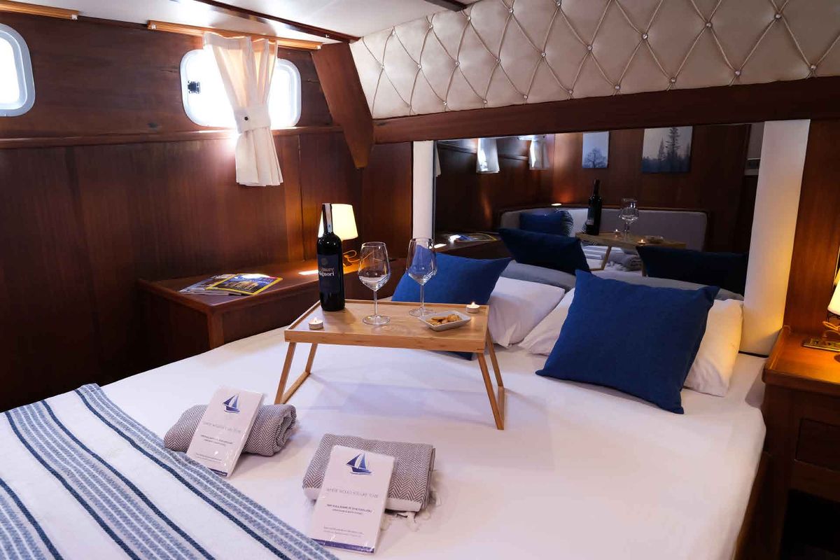 Cabin on Pronto Blue, a Gulet Gulet gulet at Fethiye, Turkey