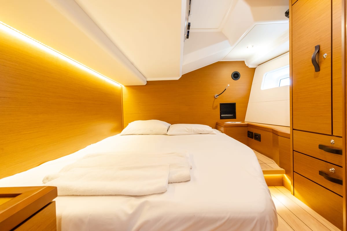 Cabin on Panayiotis K, a Jeanneau 54 sailboat at Municipal Unit of Nea Peramos, Greece