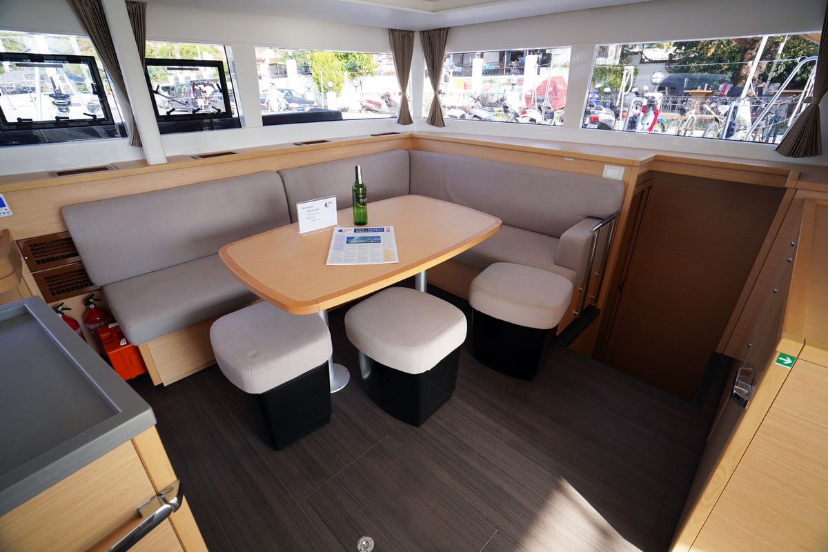 Head on Big Dream, a Lagoon 450 Fly catamaran at Marmaris, Turkey