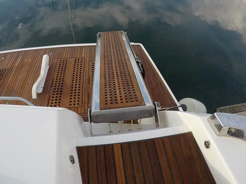 Deck of Jana, a Prestige 620 S yacht at Grad Šibenik, Croatia