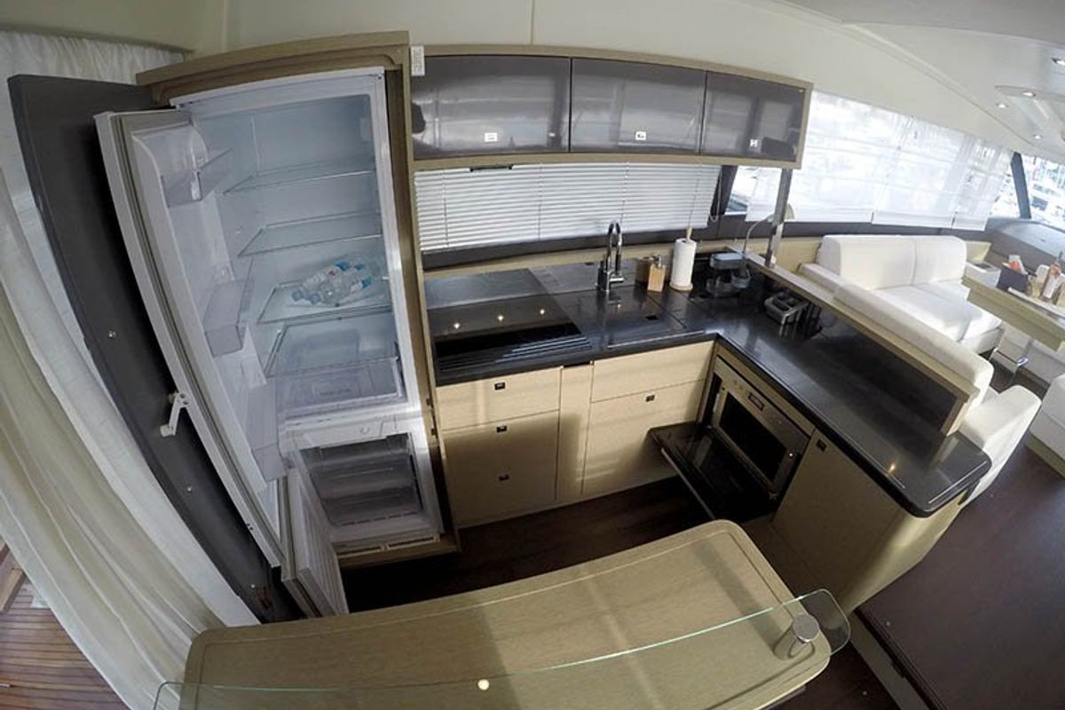 Galley of Jana, a Prestige 620 S yacht at Grad Šibenik, Croatia