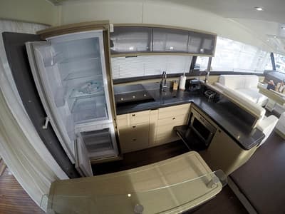 Galley of Jana, a Prestige 620 S yacht at Grad Šibenik, Croatia