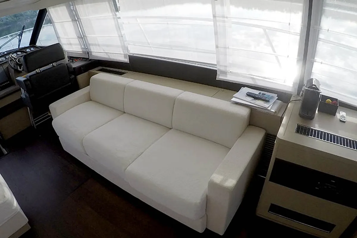 Exterior view of Jana, a Prestige 620 S yacht at Grad Šibenik, Croatia