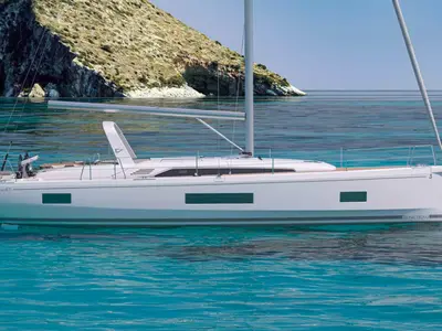 Exterior view of New, a Leopard 46 catamaran at Tonnarella, Italy