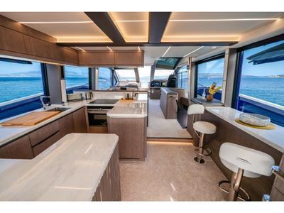 Galley of Premium +, a Galeon 640 Fly yacht at Seget Donji, Croatia