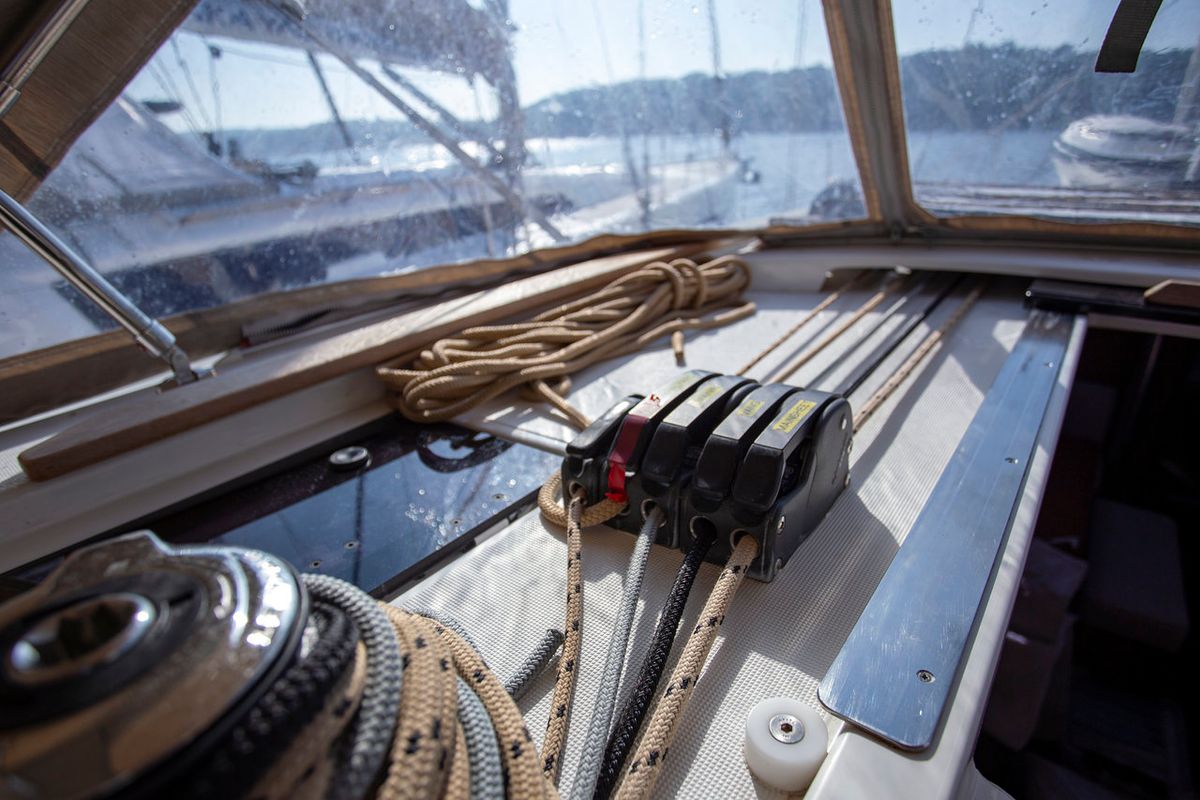 Skyra, a Dufour 412 GL sailboat at Grad Pula, Croatia