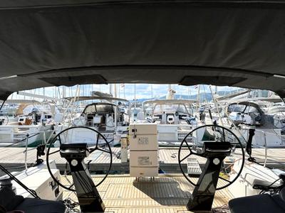 Cockpit of More Grey, a More Boats More 55 sailboat at Seget Donji, Croatia