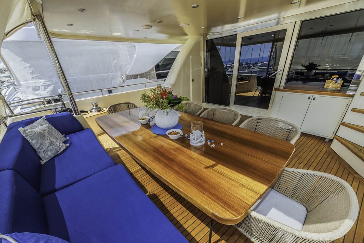 Deck of Grace, a Aegean Yacht Custom Made Aegean yacht at Split, Croatia