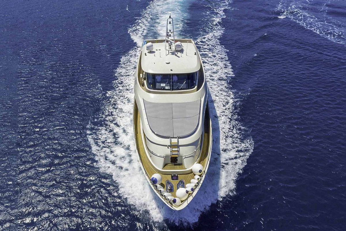 Exterior view of Grace, a Aegean Yacht Custom Made Aegean yacht at Split, Croatia