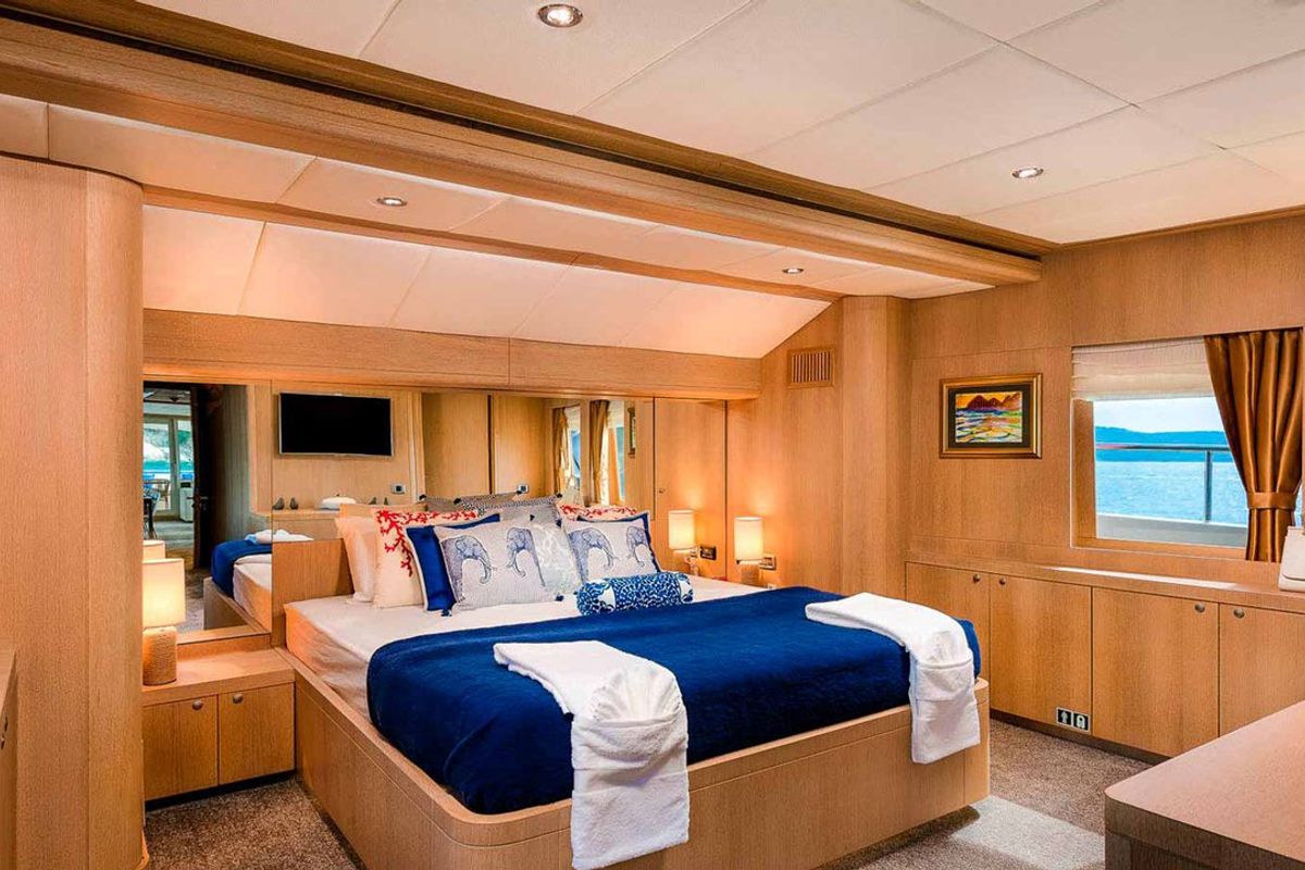 Cabin on Grace, a Aegean Yacht Custom Made Aegean yacht at Split, Croatia