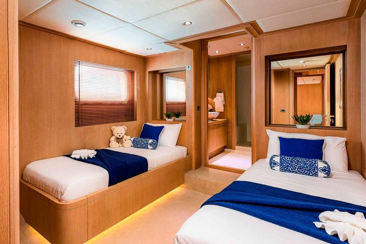 Cabin on Grace, a Aegean Yacht Custom Made Aegean yacht at Split, Croatia