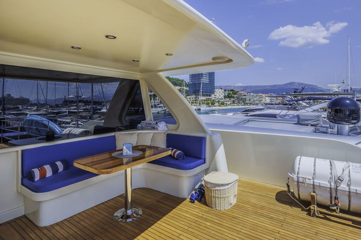 Deck of Grace, a Aegean Yacht Custom Made Aegean yacht at Split, Croatia