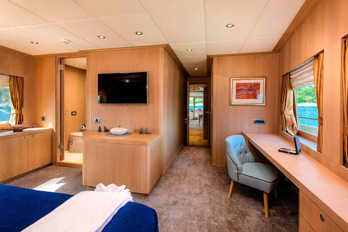 Cabin on Grace, a Aegean Yacht Custom Made Aegean yacht at Split, Croatia