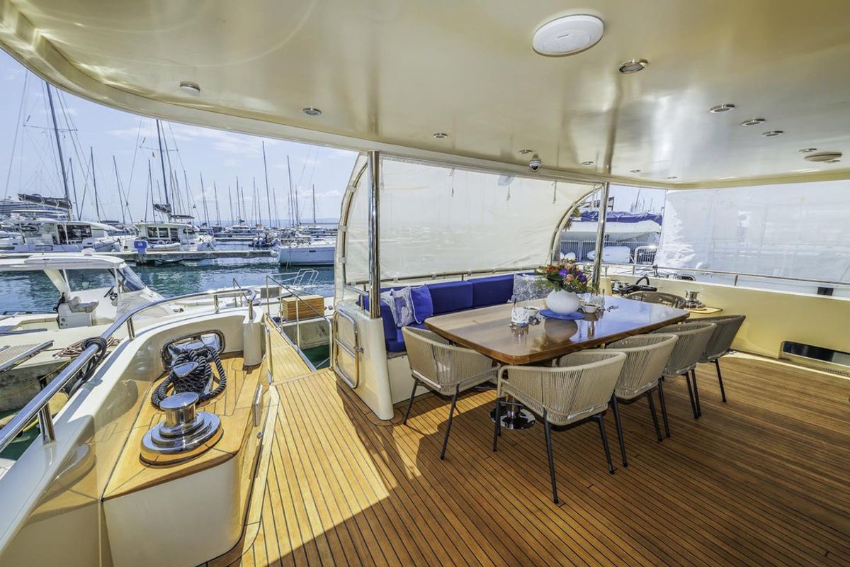 Deck of Grace, a Aegean Yacht Custom Made Aegean yacht at Split, Croatia