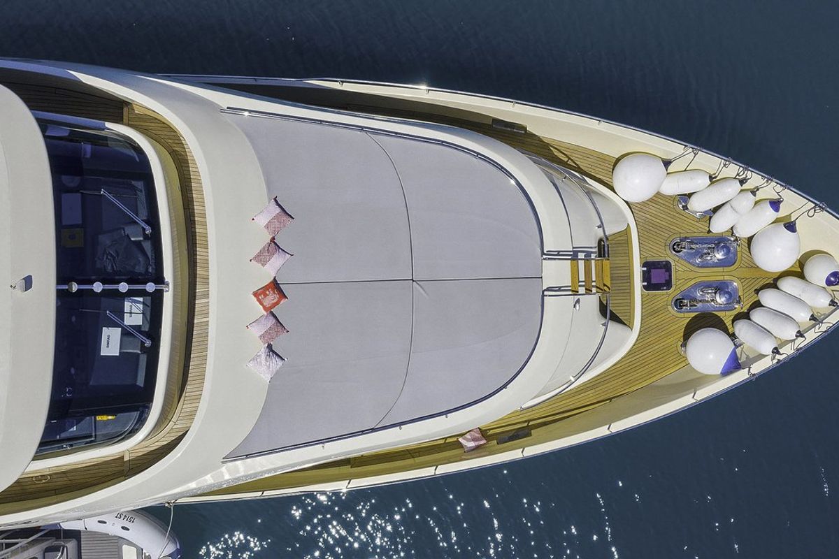 Deck of Grace, a Aegean Yacht Custom Made Aegean yacht at Split, Croatia