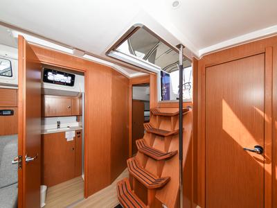 Salon of SEA CLOUD, a Bavaria C38 sailboat at Zadar, Croatia