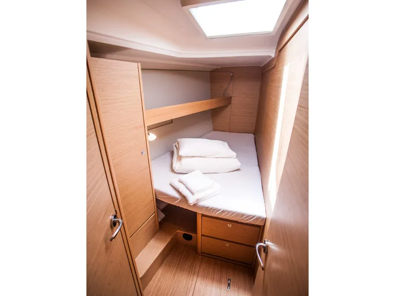 Cabin on Lisabet, a Dufour 460 GL sailboat at Primošten, Croatia